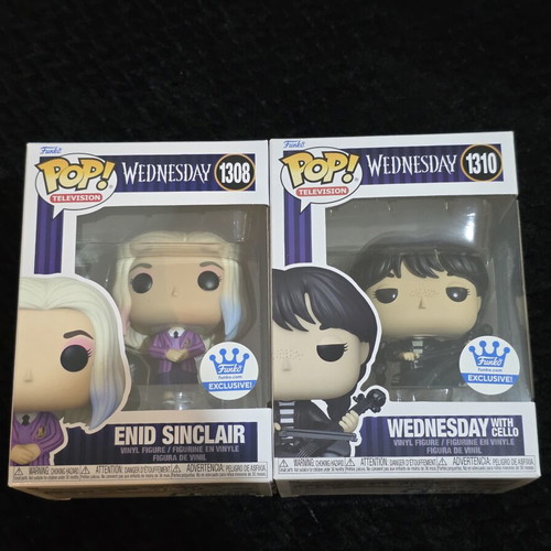 Funko Pop Wednesday and Enid Sinclair exclusive set like new