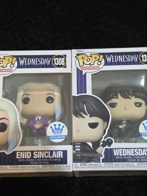 Funko Pop Wednesday and Enid Sinclair exclusive set like new