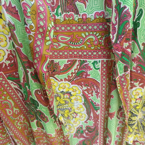 Boho kimono art silk 100% one size new, colorful
