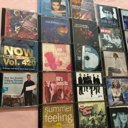 CD collection used, pack of 23, pop rock blues heavy metal jazz