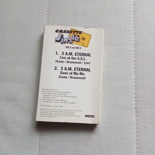 The KLF 3 AM Eternal single audio tape used, 1990s