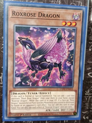 Roxrose Dragon card like new with Ultra Pro sleeve