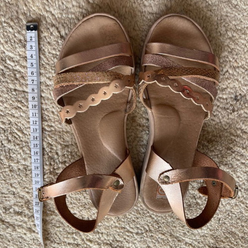 Anatomical sandals used, rose gold color, size 38
