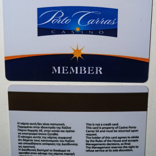 Casino Porto Carras Grand Resort member card new