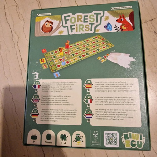 Forest First board game like new for kids 3+ years