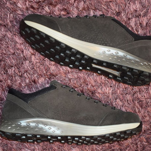 Hanwag Gore Tex leather men's shoes used, size 44, gray