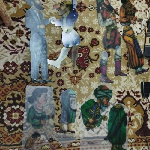 Karagiozis and His Company figures and sceneries set
