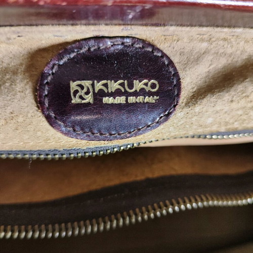 Vintage leather Kikuko Italy handbag like new