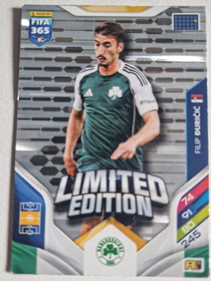 Card 2026 Panini FIFA 365 Adrenalyn XL Limited Edition Duricic Panathinaikos like new