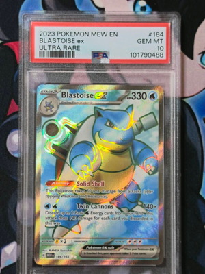 Blastoise ex 184/165 Ultra Rare Pokémon card Scarlet & Violet—151 English