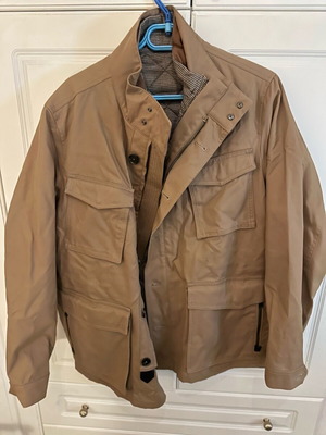 Mango men’s jacket new, brown, size XL with removable vest