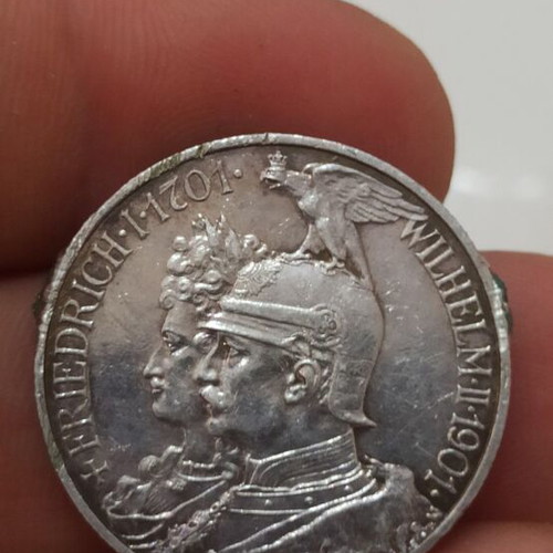 Prussia 2 Mark 1901 silver coin