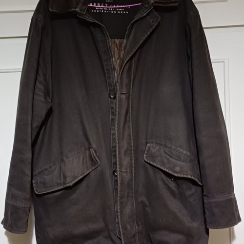 Men's jacket 3XL used, dark brown, warm