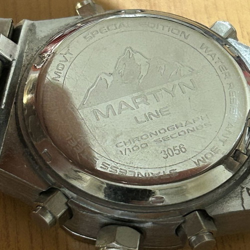 Martyn Line Special Edition Chronograph Watch New Beige Silver
