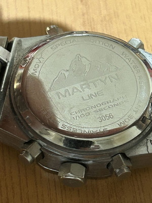 Martyn Line Special Edition Chronograph Watch New Beige Silver