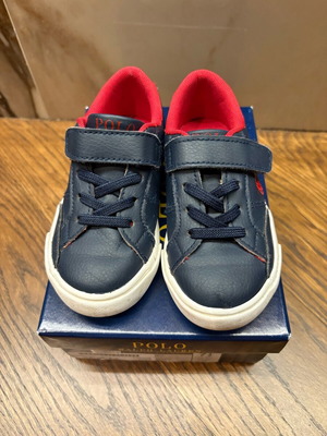 Polo kids shoes used No 24 blue with red