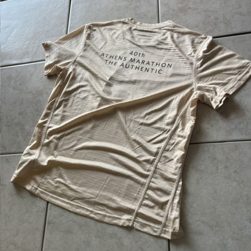 Adidas marathon t-shirts, pink and gold, size L