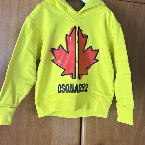 Dsquared2 Hoodie Kids 4 Years Old Like New Yellow