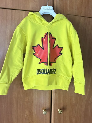 Dsquared2 Φούτερ για παιδιά 4 ετών σαν καινούργιο, κίτρινο
