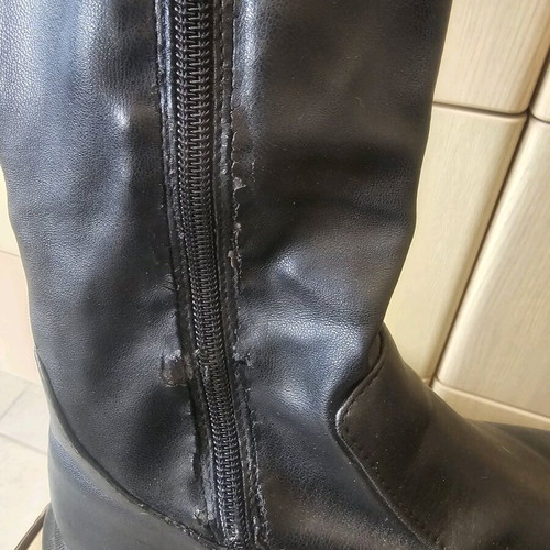 Zara over the knee boots used, black, size 39