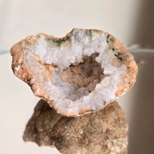 Geode Quartz Stone new from Morocco, set of 2 pieces