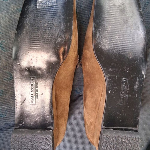 Wall Street shoes used, brown, size 38, lightly worn