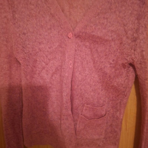 Naf Naf cardigan medium pink new wool warm thin