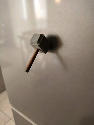 Mjölnir μαγνητάκι καινούργιο 3d printed, μήκος 5 εκατοστά