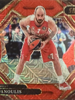 Vassilis Spanoulis Star Status Red Prizm Panini EuroLeague 2025-26 card like new