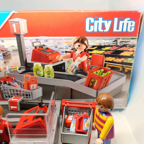 Playmobil City Life Kaufland Kasse 71387 like new, limited edition