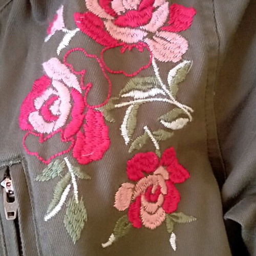 Clockhouse khaki jacket medium like new with waist drawstring