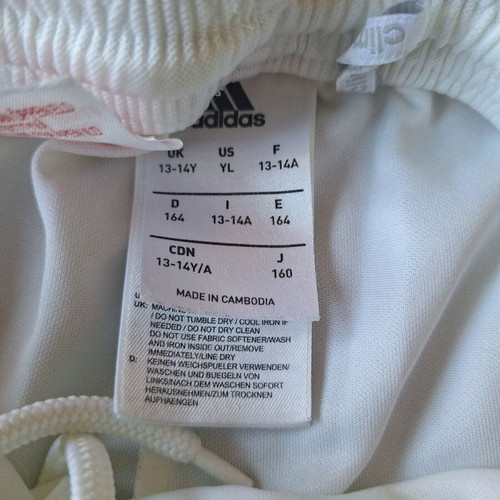 Adidas shorts pack of 2 like new, size 164, white