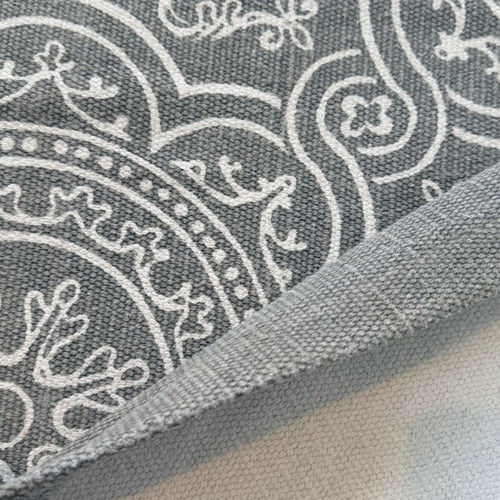 H&M Home Cotton Rug 100% Cotton 140 x 200 Gray White Used