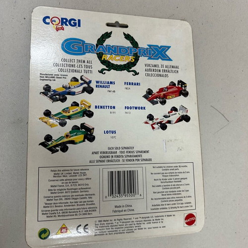CORGI 95500 Mattel 1993 Grandprix Racers Footwork FA 13 Καινούργιο