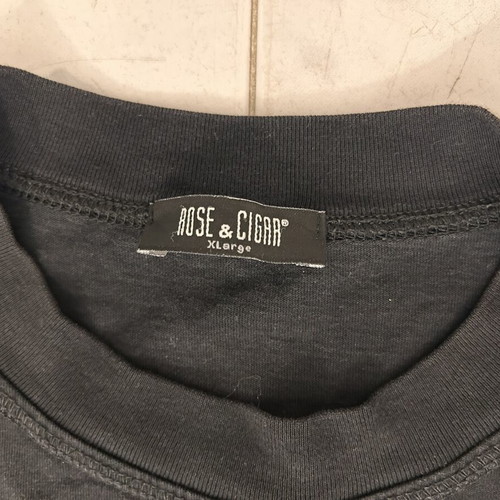 Rose & Cigar ανδρικό T-shirt XL μεταχειρισμένο, μαύρο