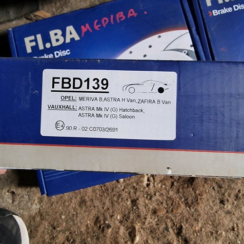 Opel rear brake discs FI.BA FBD139 new set of 2
