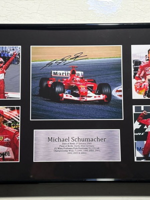 Αφίσα Michael Schumacher Ferrari F1 A3 καινούργια με υπογραφή