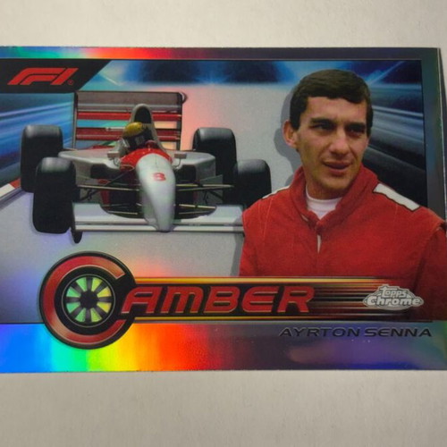 2023 Topps Chrome Formula 1 Camber Ayrton Senna card like new