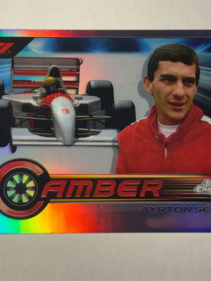 2023 Topps Chrome Formula 1 Camber Ayrton Senna card like new