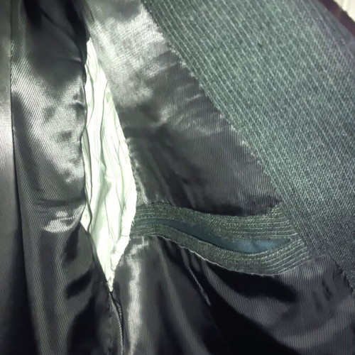 Jacket used dark gray wool, size XL