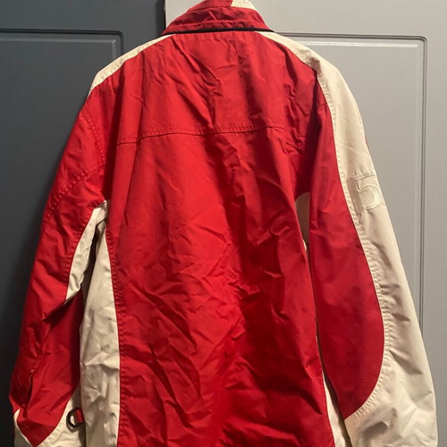 Windbreaker jacket used, red, size M