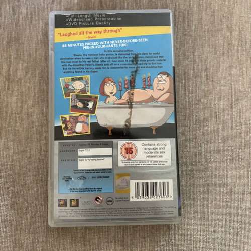 Family Guy PlayStation Portable PSP game used, English