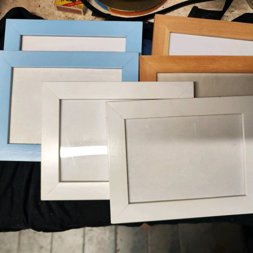 Wooden frames new, pack of 6, 21x16 cm