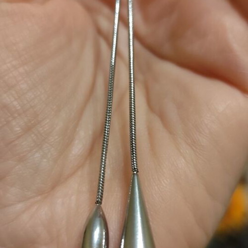 Silver stainless steel necklace new with adjustable length