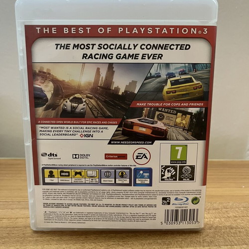 Need for Speed Most Wanted PS3 game used