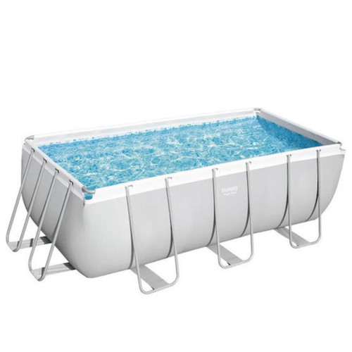 Best Way pool 4.12x2.01m like new, garden with filters and chlorine tablets