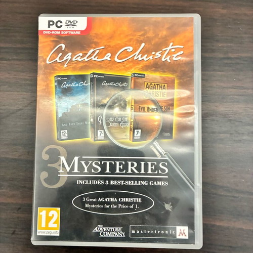 Agatha Christie Mysteries used, 3 games for PC