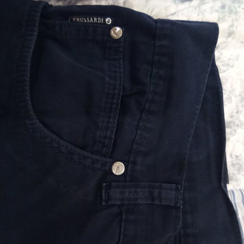 Trussardi men's pants used, dark blue, size 32