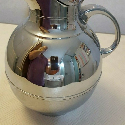 Thermos jug used from the 80s, chrome plated