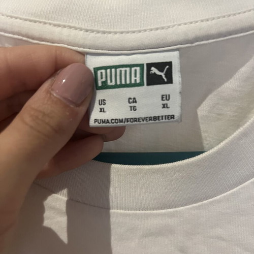 Puma T-shirt XL like new, white and purple